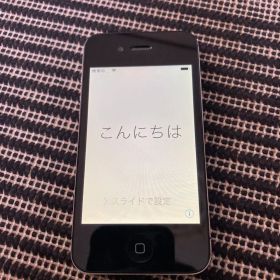 Apple iPhone 4 ブラック 初期化済 コード付き