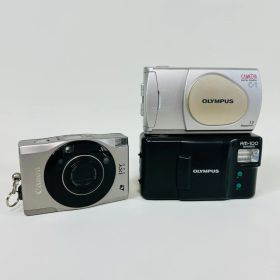 【ジャンク】カメラ 3種 Canon【IXY330】オリンパス【AM-100他】