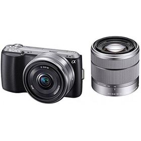 SONY ミラーレス一眼 α NEX-C3 ダブルレンズキット E 16mm F2.8+E 18-55mm F3.5-5.6 OSS付属 ブラック NEX-C3D/B