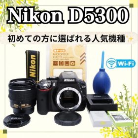 ◆Nikon D5300◆一眼レフカメラ◆標準レンズ◆フルセット◆Wi-Fi搭載