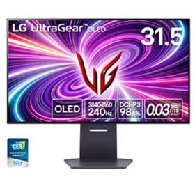 〔中古〕LG(エルジー) 31.5インチ UltraGear OLED 4K 240Hz+Dual Mode対応ゲーミングモニター 32GS95UE-B〔262-ud〕