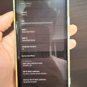 Google Pixel 7a sim フリー本体ホワイト