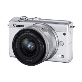 Canon EOS M200 ズームキット ホワイト 良品 動作確認済み 1ヶ月保証付 小型軽量 ミラーレス