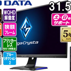 I・O DATA アイ・オー・データ ADSパネル採用 WQHD対応31.5型ワイド液晶ディスプレイ GigaCrysta LCD-GCQ321HXDB