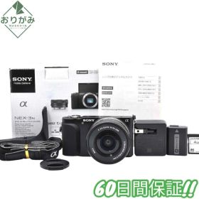 美品 Sony a NEX-3N スマホ転送OK 液晶画面に縦線有り #0631