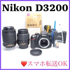 ❤️望遠レンズ付きで万能一眼レフセット❤️Nikon D3200 ニコン 初心者