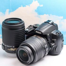 スマホに転送OK⭐️ニコン Nikon D5000 ⭐️自撮り可⭐️ダブルレンズ