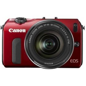 Canon ミラーレス一眼カメラ EOS M レンズキット EF-M18-55mm F3.5-5.6 IS STM付属 レッド EOSMRE-18-55ISSTMLK