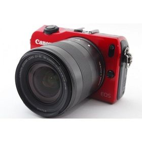Canon EOS M レンズセット レッド 美品 SDカード付 説明書付 動作確認済み 1ヶ月保証付 小型軽量 ミラーレス
