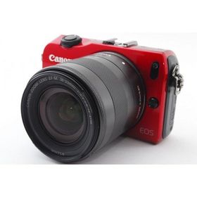 Canon EOS M レンズセット レッド 美品 SDカード付 説明書付 動作確認済み 1ヶ月保証付 小型軽量 ミラーレス