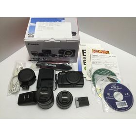 【中古】Canon ミラーレス一眼カメラ EOS M ダブルレンズキット EF-M18-55mm F3.5-5.6 IS STM/EF-M22mm F