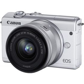Canon EOS M200 ズームキット ホワイト 良品 動作確認済み 1ヶ月保証付 小型軽量 ミラーレス