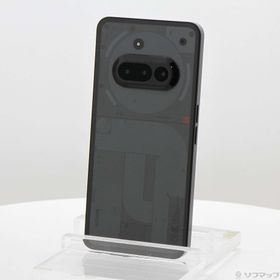(中古)Nothing Phone (3a) 128GB ブラック A10400154 SIMフリー(262-ud)