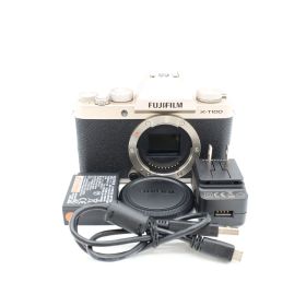 FUJIFILM X-T100 ボディ ミラーレス シャンパンゴールド 動作確認済 富士フイルム #S031020
