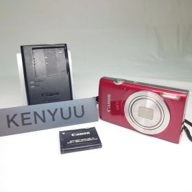 Canon IXY180 HD 20MP 8x デジタルカメラ Red 極美品 基本動作確認済み バッテリー キャノン