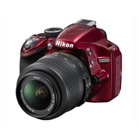 Nikon デジタル一眼レフカメラ D3200 レンズキット AF-S DX NIKKOR 18-55mm f/3.5-5.6G VR付属 レッド D