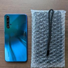 Huawei NOVA 5T スマートフォン ブルー ケース付き