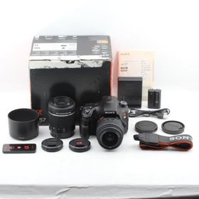 SONY ミラーレス一眼 α57 ダブルズームレンズキット DT 18-55mm F3.5-5.6 SAM＋DT 55-200mm F4-5.6 SAM付属 SLT-A57Y