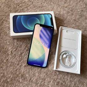 iPhone12 64GB ブルー SIMロック解除済(付属品あり)