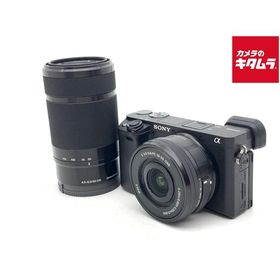 【中古】 【並品】 ソニー α6400 ダブルズームレンズキット ブラック [ILCE-6400Y B]