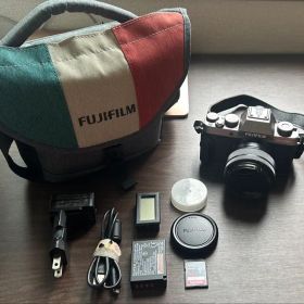 美品 値引あるFUJIFILM X-T100 15-45純正バッグSDカード付き