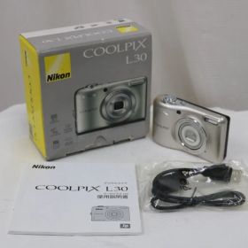 【外観美品】 【元箱付き】ニコン Nikon COOLPIX L30 5x コンパクトデジタルカメラ e15201