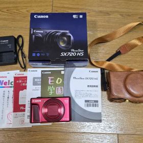 【ジャンク】Canon PowerShot SX720 HS レッド 本体 箱有