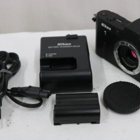 【返品保証】 【シャッター970回】ニコン Nikon 1 V1 ブラック ボディ e15158