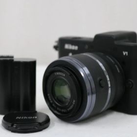 【返品保証】 【シャッター1383回】ニコン Nikon 1 V1 ブラック 1 NIKKOR 30-110mm F3.8-5.6 VR ミラーレス一眼 e15157