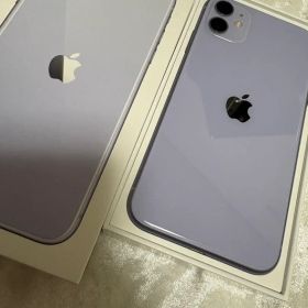 iPhone 11 パープル 256GB SIMフリー 箱 バッテリー73%