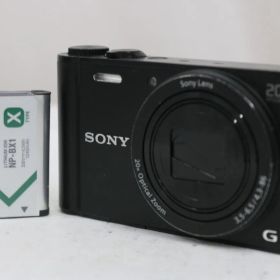 【返品保証】 ソニー Sony Cyber-Shot DSC-WX350 20x ブラック バッテリー付き コンパクトデジタルカメラ e15219