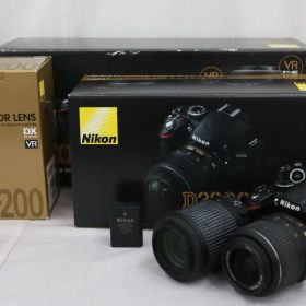 【返品保証】 【シャッター3799回】ニコン Nikon D3200 DX AF-S NIKKOR 18-55mm G 55-200mm G ED VR デジタル一眼 e15460