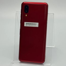 【中古C】シンプルスマホ6 A201SH ルビーレッド SIMフリー 白ロム