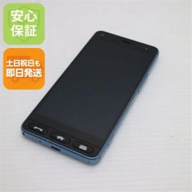 美品 Y!mobile 705KC かんたん スマホ ブルー スマホ 本体 白ロム 土日祝発送OK