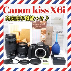 Canon EOS Kiss X6i❤️高速連写❤️ショット数少✨デジタル一眼レ