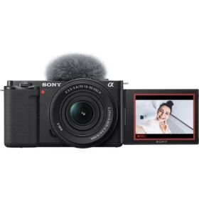 ソニー VLOGCAM ZV-E10KB ブラック パワーズームレンズキット ミラーレス一眼デジタルカメラ ZVE10KB