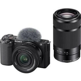 ソニー VLOGCAM ZV-E10XB ブラック ダブルズームレンズキット ミラーレス一眼デジタルカメラ ZVE10XB