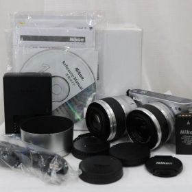 【返品保証】 【シャッター2206回】ニコン Nikon 1 J2 NIKKOR 10-30mm F3.5-5.6 30-110mm F3.8-5.6 ミラーレス一眼 e15651