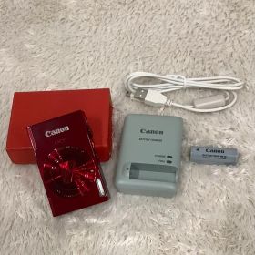 【動作確認済】キヤノン Canon IXY3 レッド 赤 ケース・ケーブル他付属