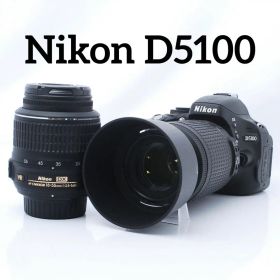 Nikon D5100 Wレンズ 運動会・旅行に最適 一眼レフ 初心者向けセット
