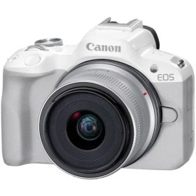 CANON EOS R50 RF-S18-45 IS STM レンズキット ホワイト APS-C ミラーレス一眼カメラ EOSR50L1845ST