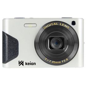KEIAN(恵安) KDC800 WH ホワイト コンパクトデジタルカメラ 3000万画素 8倍デジタルズーム