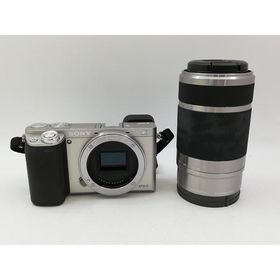 【中古】SONY α6000 ダブルズームレンズキット ILCE-6000Y シルバー【大宮東口】保証期間１ヶ月【ランクB】
