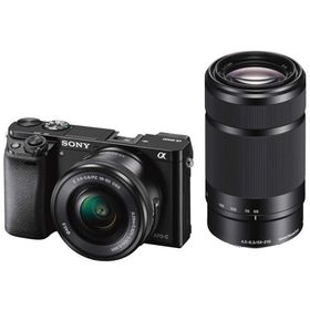 【中古】SONY ミラーレス一眼 α6000 ダブルズームレンズキット E PZ 16-50mm F3.5-5.6 OSS + E 55-210mm