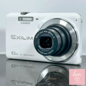 【美品】CASIO EXILIM EX-ZS26 ホワイト コンパクトデジタルカメラ 1610万画素 CCD 光学5倍ズーム 26-130mm HD動画対応 カシオ エクシリム