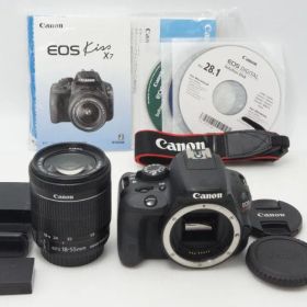 Canon キヤノン EOS Kiss X7 ボディ + EF-S 18-55mm IS STM レンズキット デジタル一眼レフカメラ 260702s