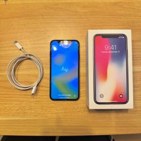 Apple iPhone X 本体 simフリー スペースグレー