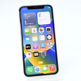 【動作可能＊電池100％＊液晶美品】au SIMフリー iPhone X 64GB シルバー