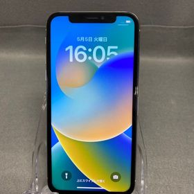 美品 国内版 SIMフリー iPhoneX 64GB シルバー色