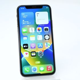 【液晶美品＊動作可＊電池100 %】SIMフリーiPhone X 256GB スペースグレイ